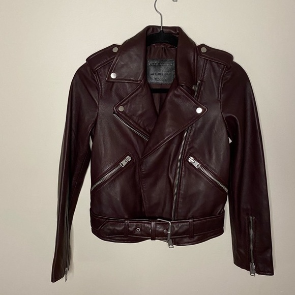 All Saints Balfern Leather Biker Jacket - Picture 4 of 8